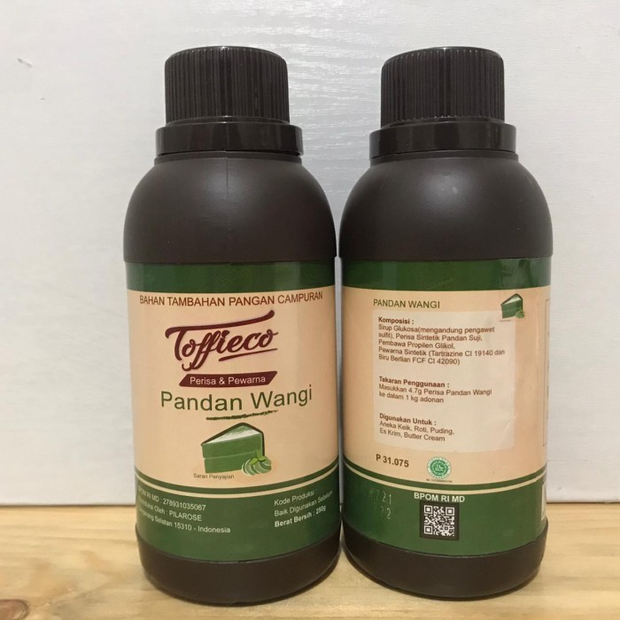 

Toffieco Pasta Pandan Wangi 250 Gr - Perisa Pandan Wangi Toffieko