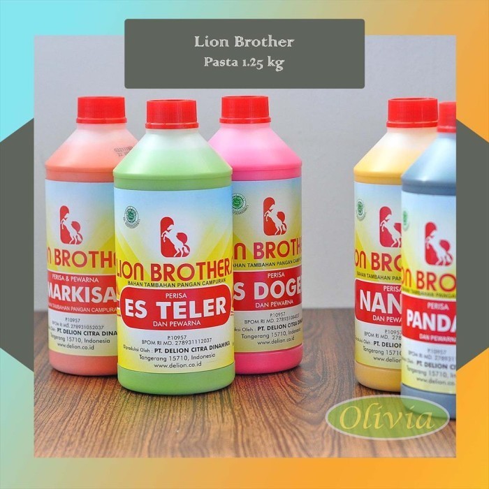 

Pasta Perisa Pewarna Makanan Lion Brothers 1.25Kg 7 Varian Ready Stock