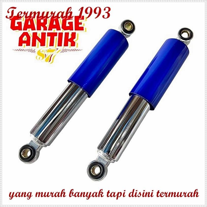 Shock Shockbreaker Belakang Pendek Honda C50 C70 C700 C800 Biru Sparepart Motor Jadul