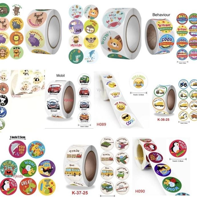 

Stiker Reward Bulat Anak Motivasi Anak Isi 100 Pcs Dan 500 Pcs