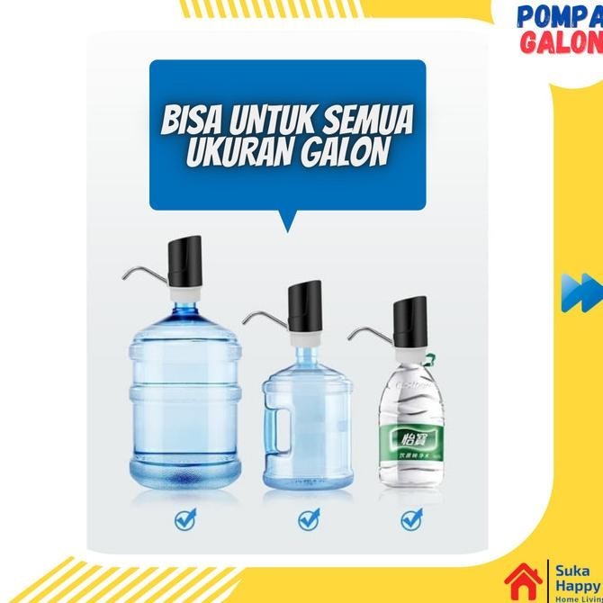 POMPA DISPENSER KRAN AIR MINUM MINERAL GALON ELEKTRIK BISA DI CHARGER | IRRITELLY