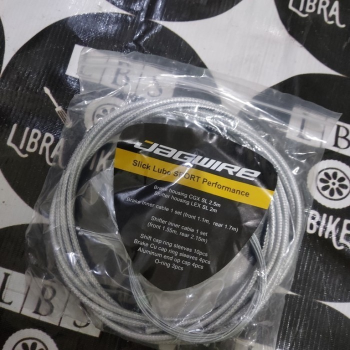 TALI KABEL CABLE SET JAGWIRE CGX LEX BRAKE SHIFTER REM CARBON SILVER