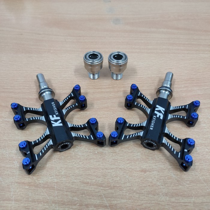 PEDAL QUICK RELEASE KFISHER BEARING PREMIUM BLACK BLUE