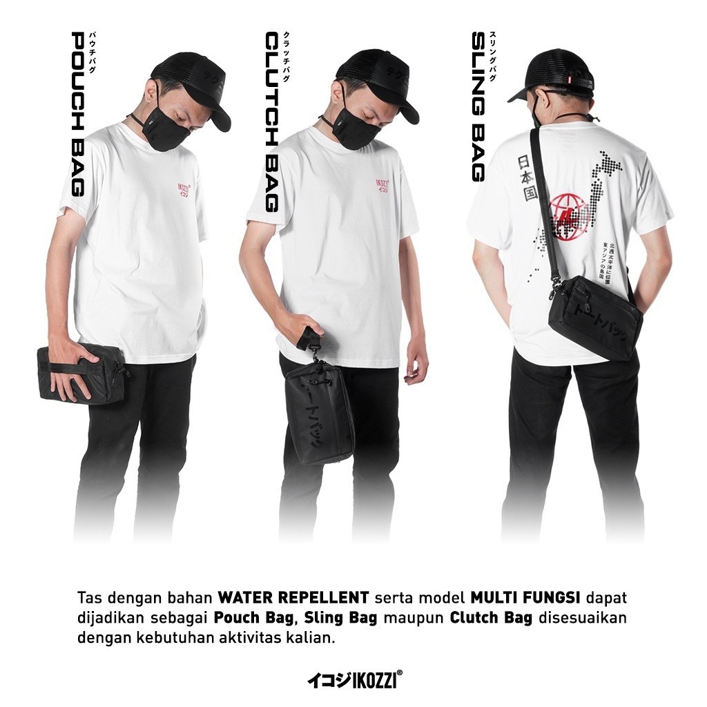 IKOZZI COMFY TAS SELEMPANG PRIA SLING BAG POUCH BAG CLUTCH BAG HAND BAG