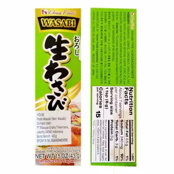 

Wasabi Neri Tube 43Gr