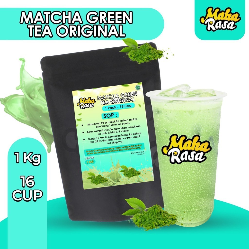 

MAHA RASA - Matcha Green Tea Original Bubuk Minuman Instan (1 KG)