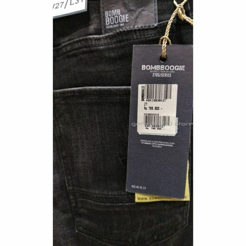 NEW LAUNCHING TERMURAH CELANA JEANS SKINNY BOMBBOOGIE SKINNY HITAM WASHED ORIGINAL BOMBBOOGIE CELANA