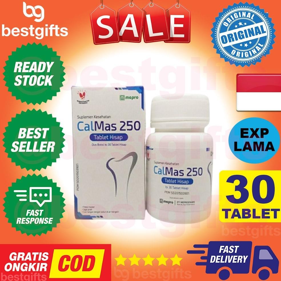 <Tersedia> Calmas Cal Mas 250Mg Suplemen Kesehatan Peninggi Badan 30 Hisap