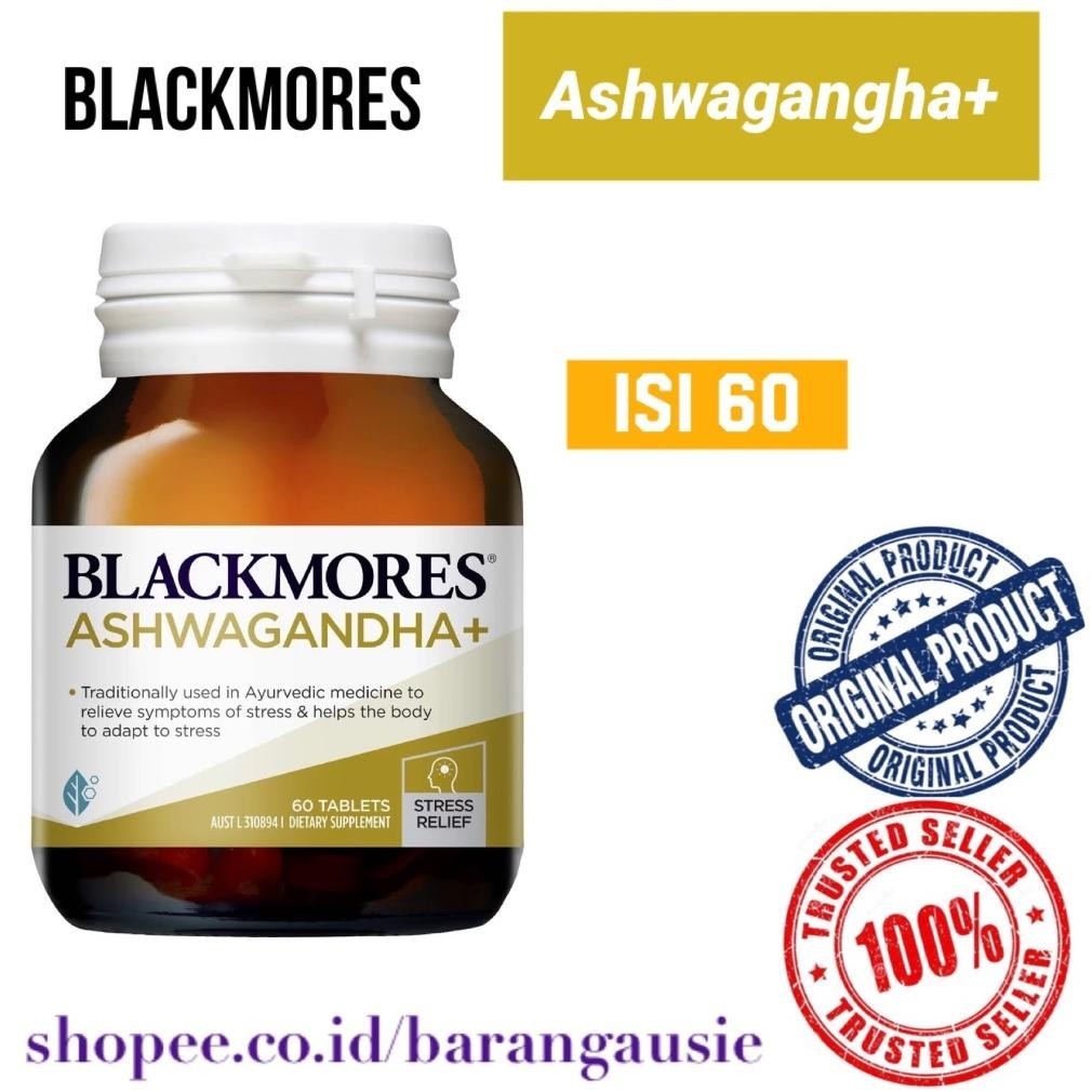 Ready>>> Blackmores Ashwagandha+ Stress Support Vitamin B 60 S
