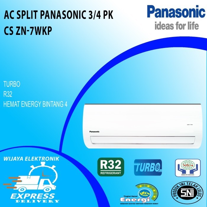 Ac Panasonic 3/4Pk Cu-Zn7Wkp/ Ac Panasonic 3/4Pk/ Ac Panasonic Termurah