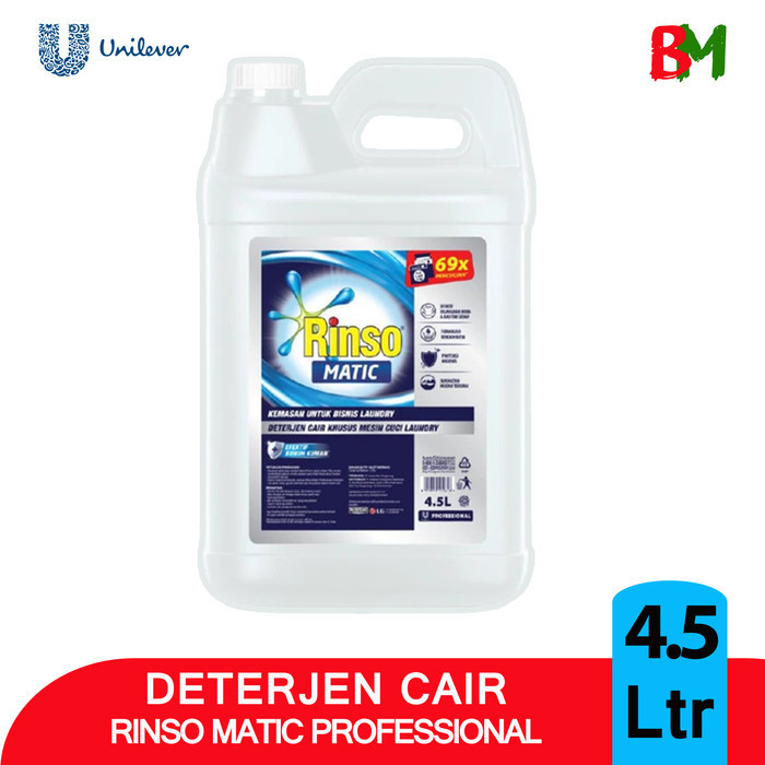 TERMURAH Rinso Deterjen Proffesional Cair Jerigen 5 L