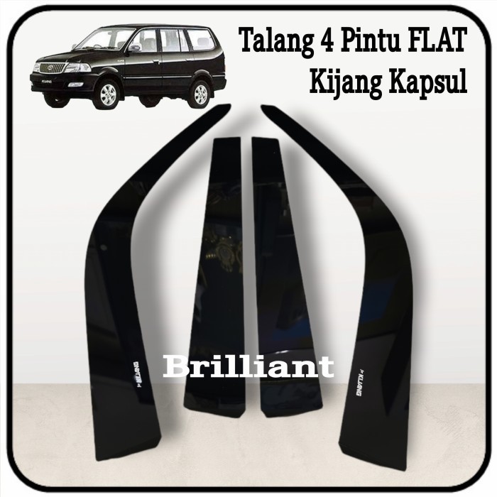 Talang Air 4 Pintu Hitam Slim FLAT Kijang New / Kapsul / LGX