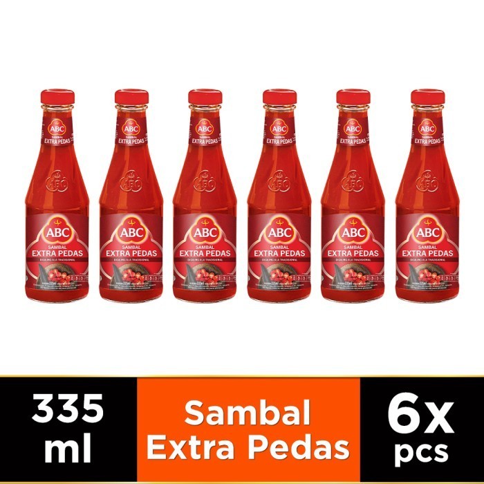 

ABC Saus Sambal Extra Pedas 335 ml - Multipa 6 pcs