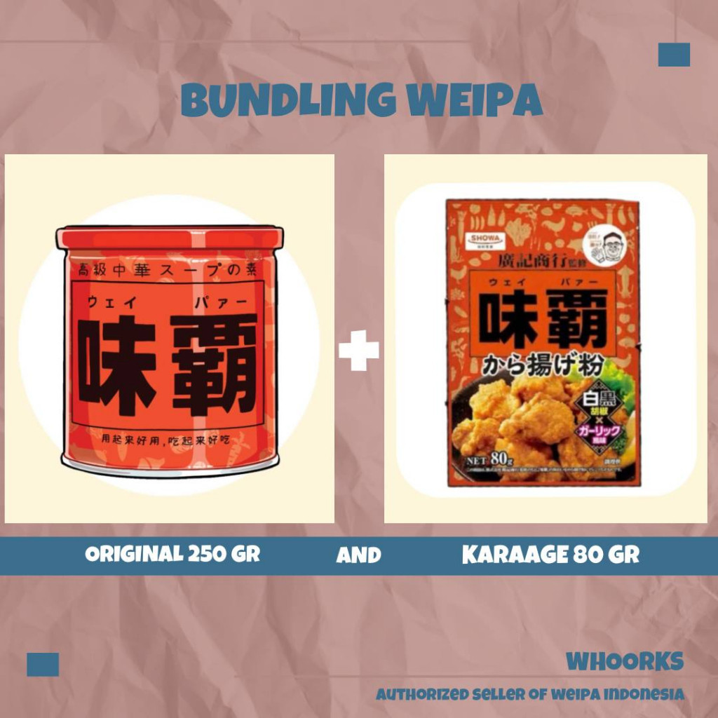 

WEIPA seasoning bumbu masak non halal Preum Seafood Karaage Tube