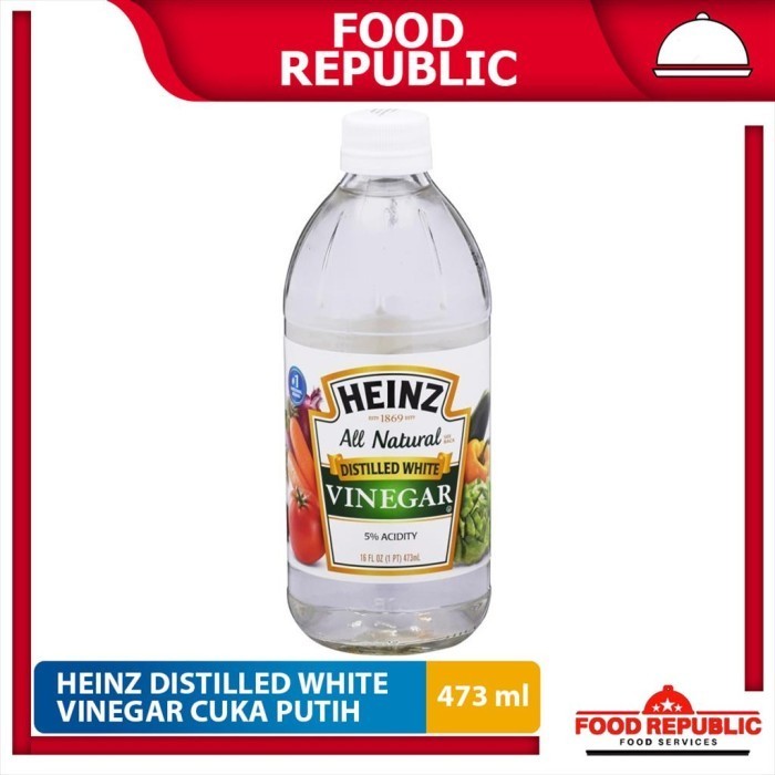 

Terlaris Cuka Putih / Distilled White Vinegar Heinz 473 ML SALE