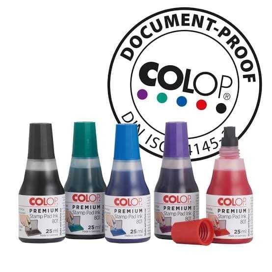 

Tinta Stempel Premium Stamp Pad Ink Colop Berbagai Warna