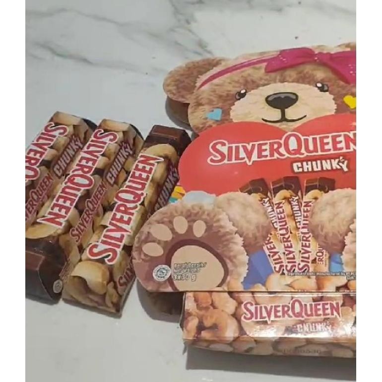 

{VALENTINE} Silverqueen edisi Valentine bear chunkybar 3*30gr TERLARIS