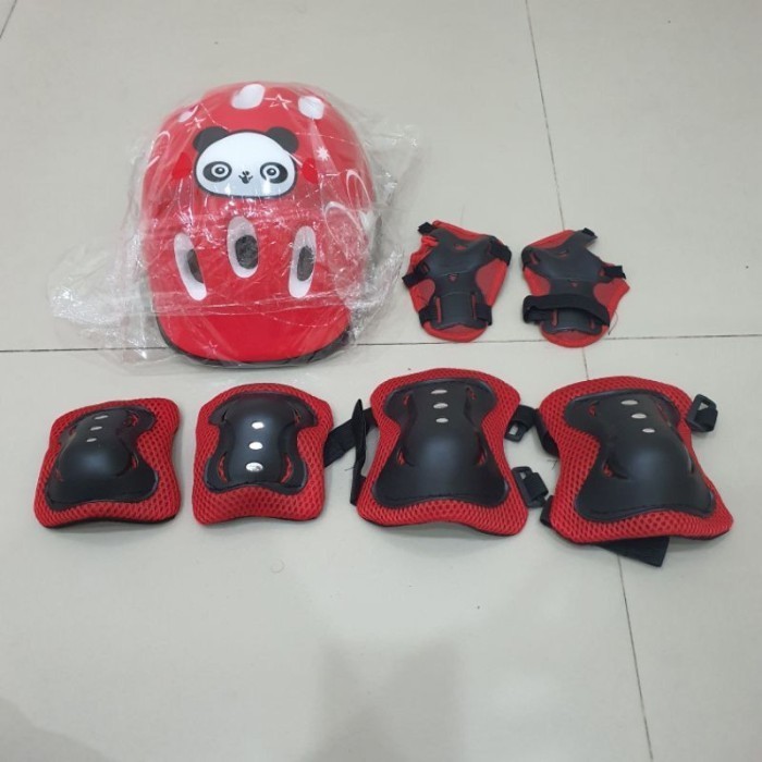 Murah Decker Lutut / Deker Tangan / Helm Anak Decker Sepatu Roda Panda Full