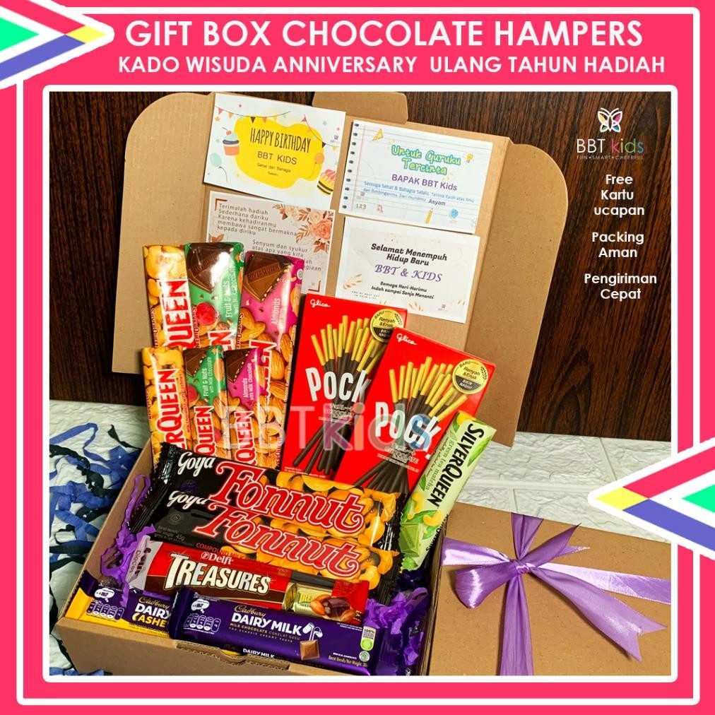 

{VALENTINE} GIFT BOX CHOCOLATE HAMPERS CHOCOLATE KADO WISUDA COKELAT BOX COKELAT UNTUK GRADUATION ANNIVERSARY ULANG TAHUN HADIAH TERLARIS