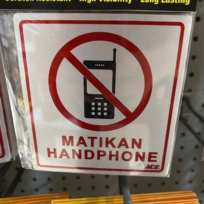 

Penanda Tanda Sticker Matikan Handphone 9 X 10 Cm Sedang Ujian Best