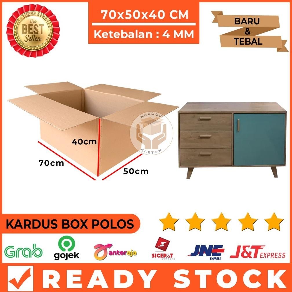

Produk Trend Kardus Polos / Karton Box Packing 70x50x40 Cm Single Wall, Jumbo