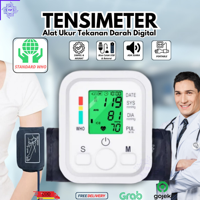 Tensimeter Digital/Alat Tensi darah Digital/Alat Ukur tekanan darah