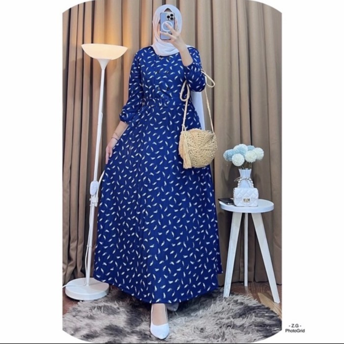 HOT PROMO GAMIS PLISKET Homey 0404 Motif Plisket - Bahan Voxy Premium