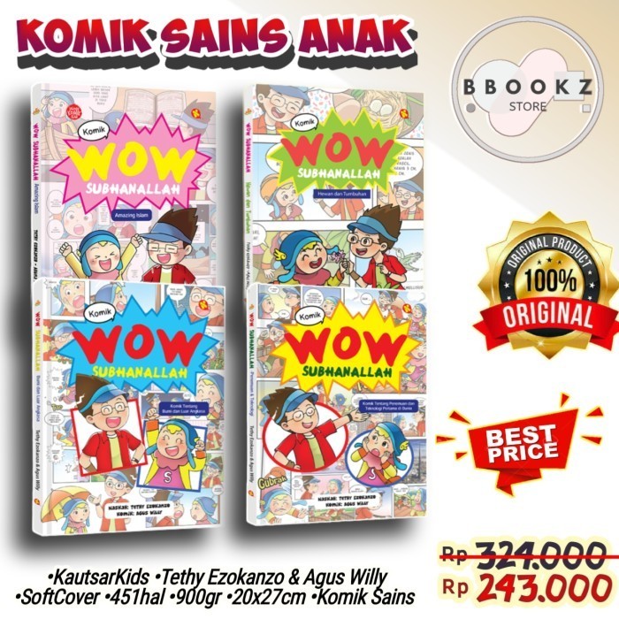 

Wow Subhanallah Series Paket Buku Komik Anak Islami Kautsarkids