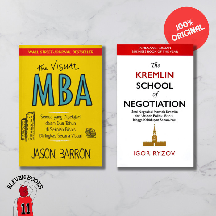 Paket Buku The Visual Mba & The Kremlin School Of Negotiation (Ori) Original Dan Terpercaya