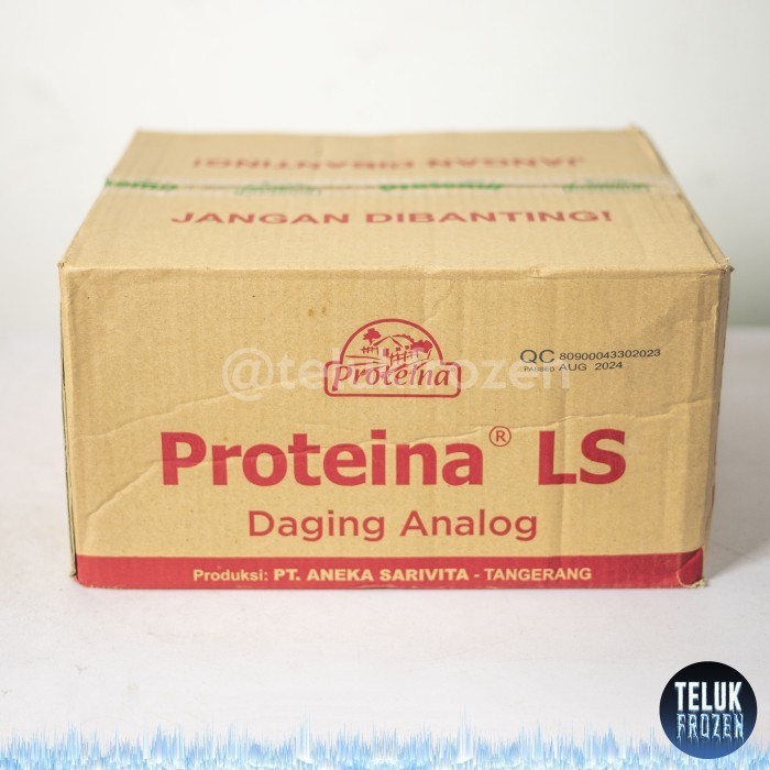 

Proteina ls 1 dus 1 karton isi 24 pcs bks protena daging analog nabati