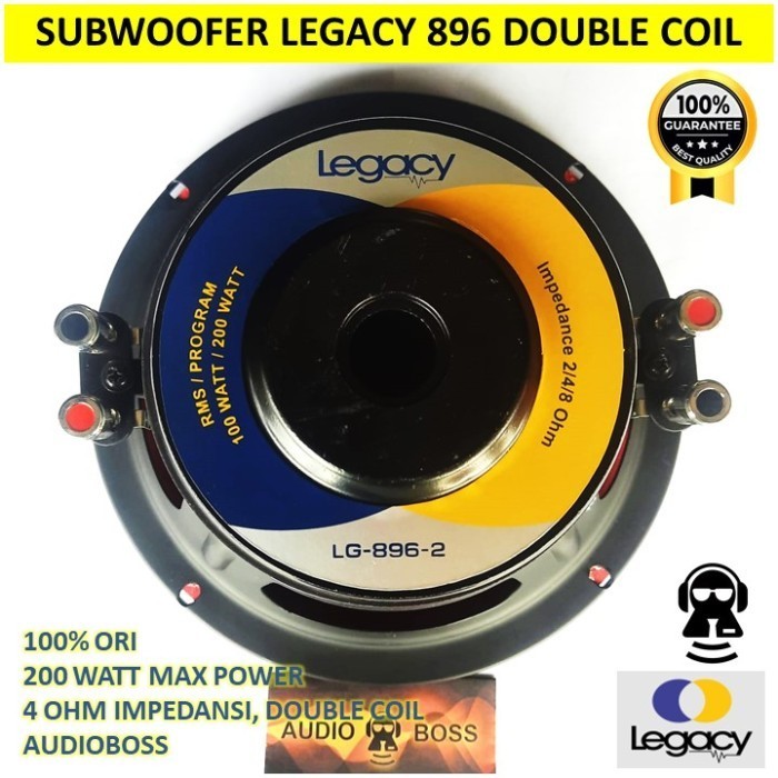 Speaker Subwoofer 8 Inch Legacy 8 896-2 / Subwoofer 8" Legacy 896