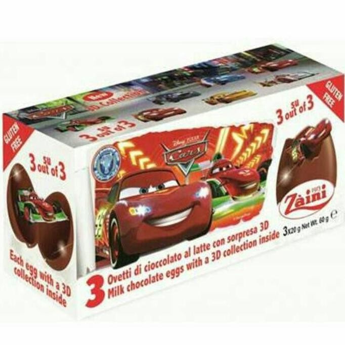 

PROMO MURAH ZAINI EGG CHOCOLATE DISNEY CARS MCQUEEN SURPRISE GIFT COKELAT COKLAT
