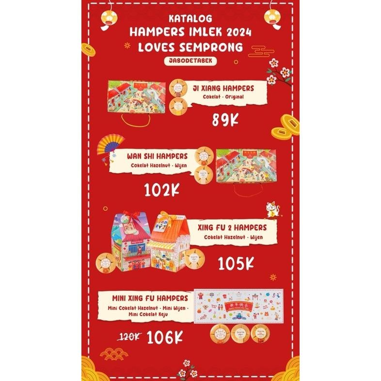 

CNY hampers imLek gift parcel GONGXI loves semprong baca deskripsi