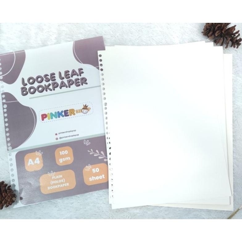 Diskon A4 Bookpaper Loose Leaf - POLOS Bookpaper 90gsm by pinkershop