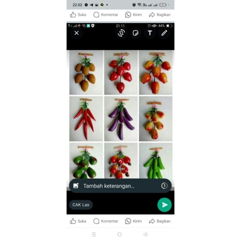 hiasan buah gantung/cod