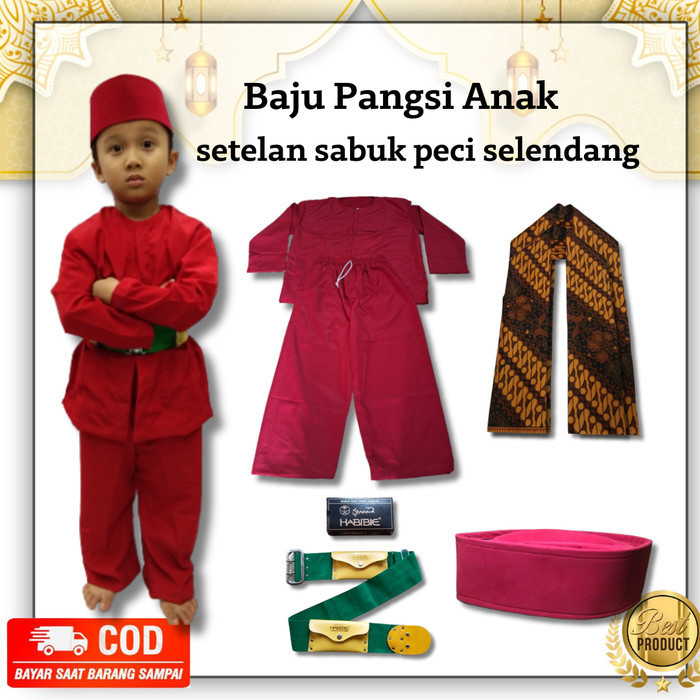Baju Pangsi Anak Baju Pangsi Sd Baju Pangsi Anak Betawi Baju Pangsi Tk