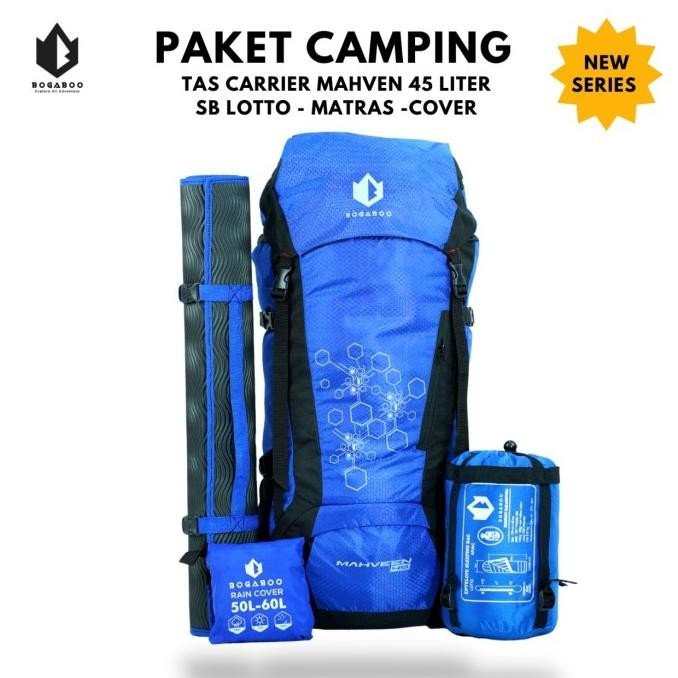 PAKET LENGKAP - Paket Alat Camping dan Hiking Naik Gunung Keril Mahven