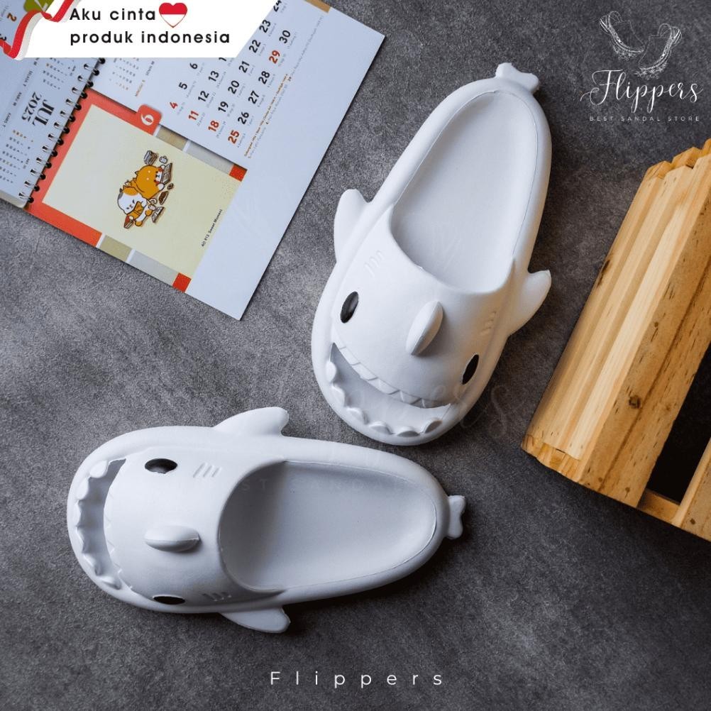 Sandal Hiu/Sendal Pindang/Sendal Slop/Sandal Shark/Sendal Couple/Sandal Karet Eva/Sendal Kekinian/Sa
