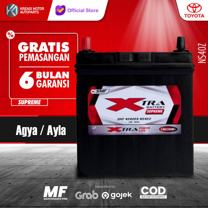 XTRA SUPREME NS40ZL - AKI MOBIL AKI MOBIL KERING AYLA MOBILIO SIGRA