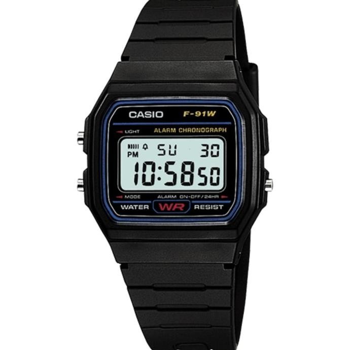 Casio F-91W-1 / F91W Jam Tangan Pria Digital Original & Garansi