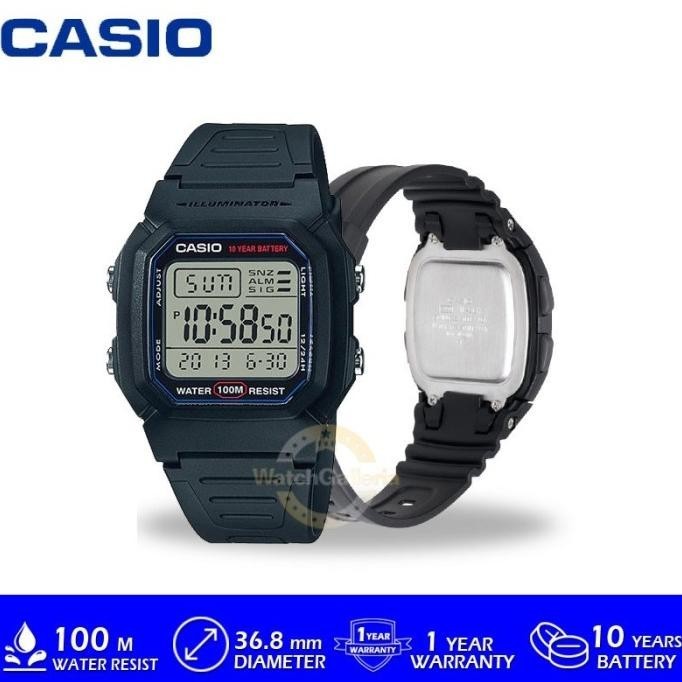 Casio W-800H Jam Tangan Digital Pria Original