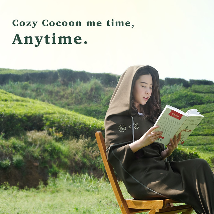 Cocoon Blanket - Hooded Adult Swaddles/Bedong Dewasa Ready