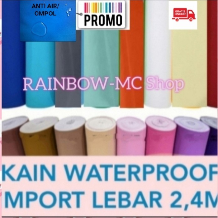 Kain Sprei Waterproof Meteran /Anti Ompol Import Lebar 2,4M Ready