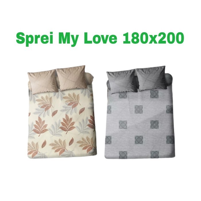 Sprei My Love 180X200 King T30 Motif Ready