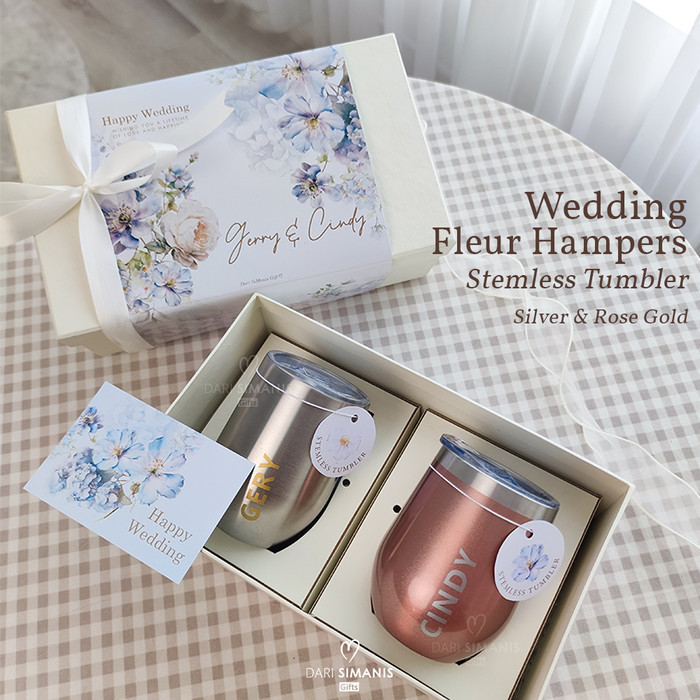 

Ready Premium Wedding Fleur Hampers - Souvenir Pernikahan Kado Tumbler