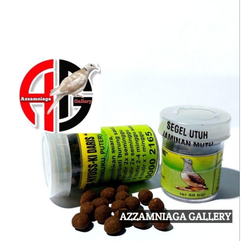 JAMU PERKUTUT JOS NYUS KI DARIS 50 BUTIR  PIL ANGGUNAN JOSS NYUS KIDARIS