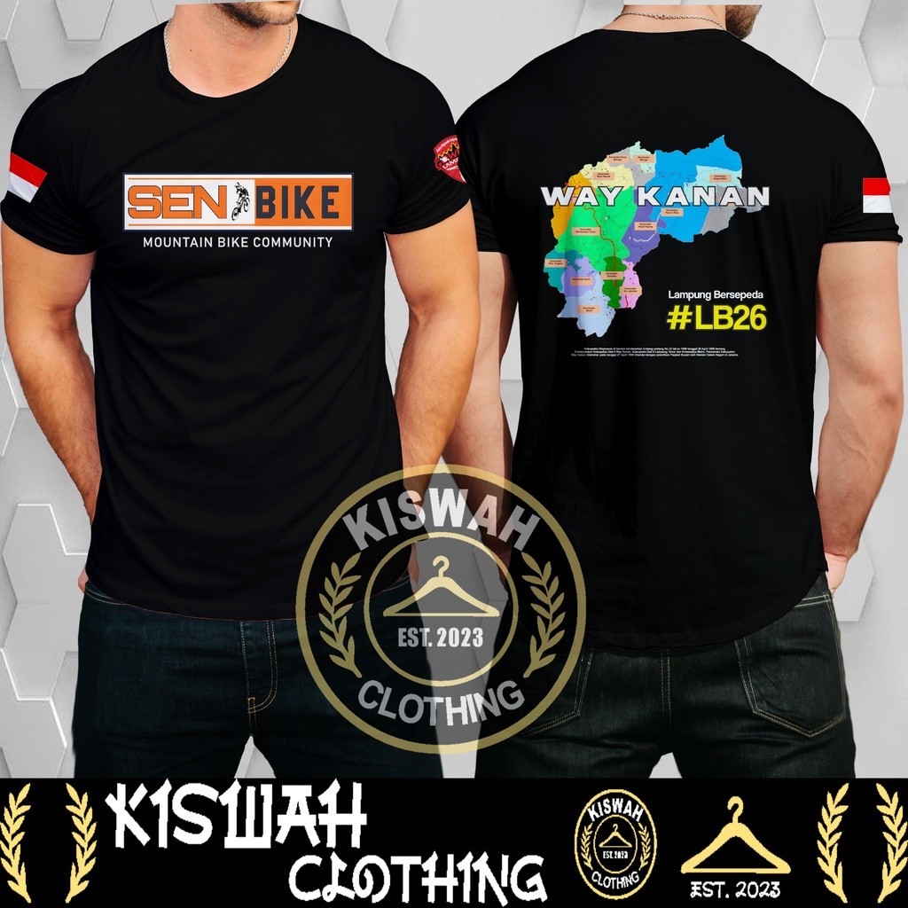 Kaos Tshirt SEN BIKE Mountain Bike Community Way Kanan Lampung Bersepeda Baju Sport