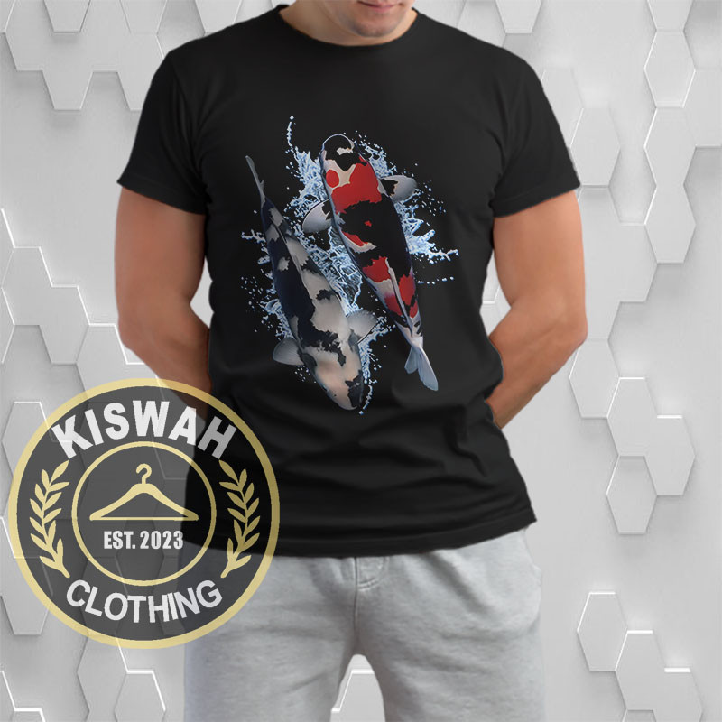 Kaos Tshirt Ikan Koi Swim Duo Baju Distro