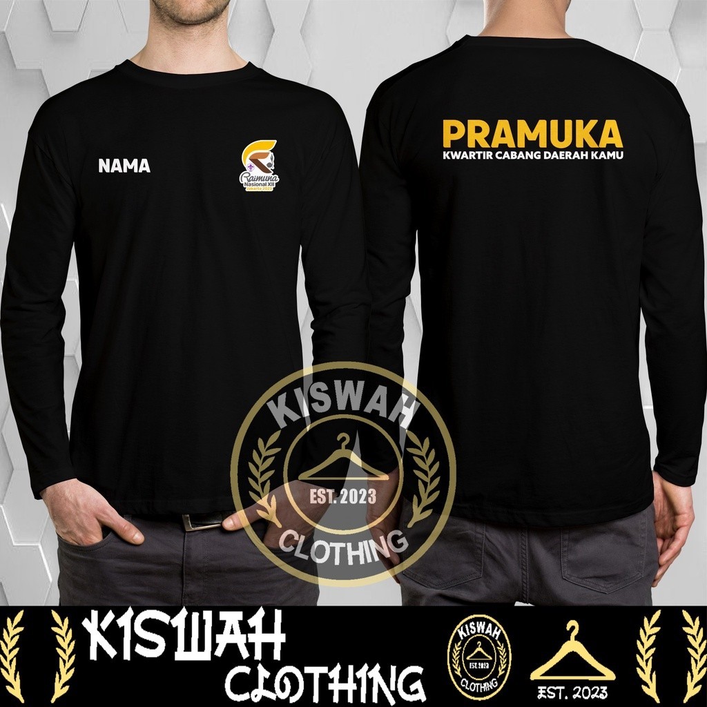 Kaos Tshirt Raimuna Nasional XII Jakarta 2023 Pramuka Gratis Nama dan Kwarting Cabang Daerah Kamu Le