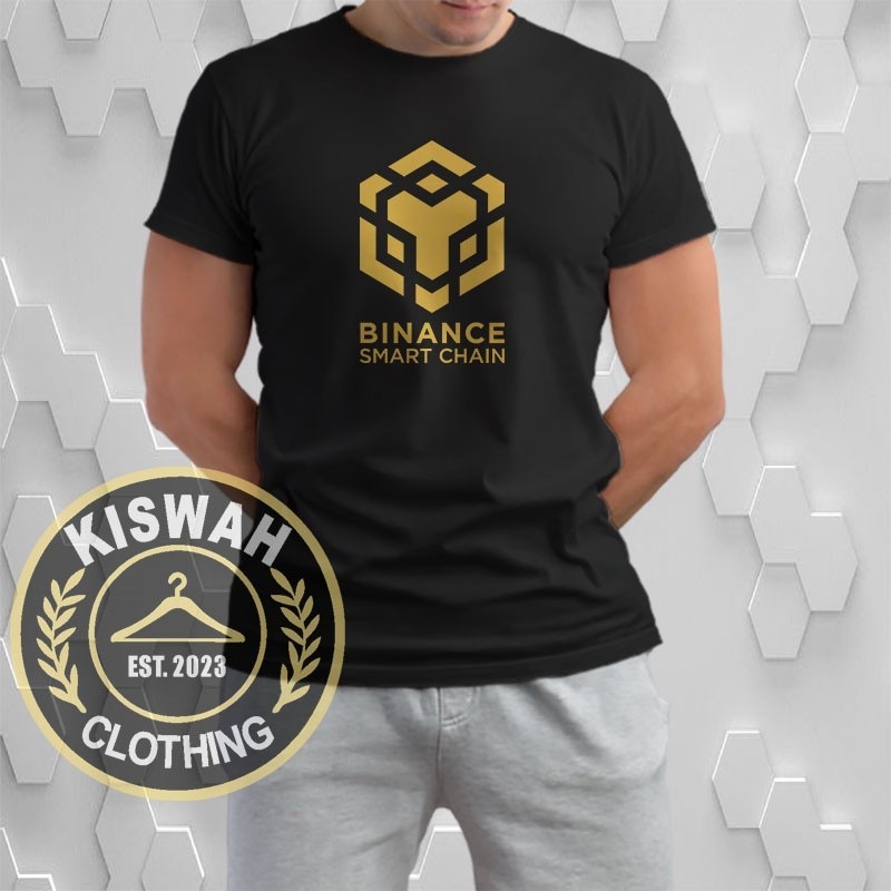 Kaos Tshirt Binance Smart Chain BlokChain Crypto Logo Baju Distro
